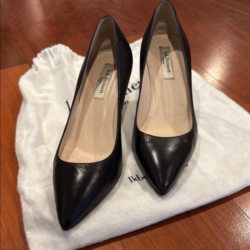 LK Bennett Black Leather Women's Pumps